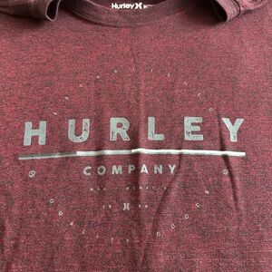 Hurley Men's Burgundy Graphic Tee